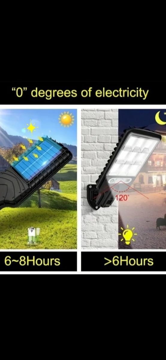 Pack 3 farolas solar