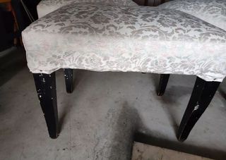 2 Poltrone e poggiapiedi vintage