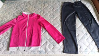 CHANDAL GRIS/ROSA P/NIÑA de 6/8 AÑOS