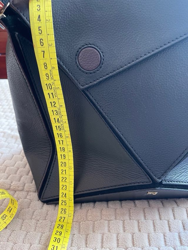 Bolso piel negro Purificación García 35€