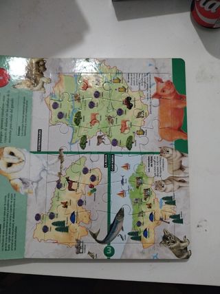 Atlas puzle de España y sus animales