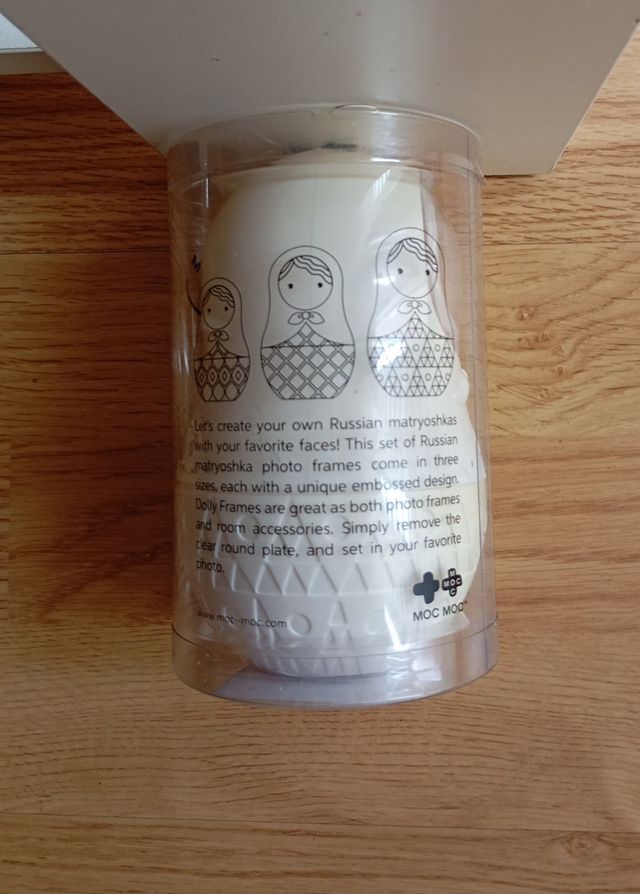 Muñeca Rusa,3 en 1,blanca,de Moc Moc,Nue