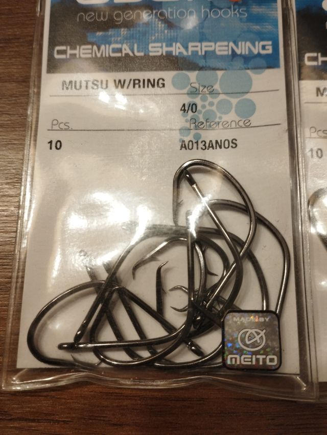 3 bolsitas anzuelos ASARI.