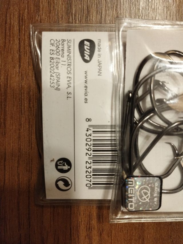 3 bolsitas anzuelos ASARI.