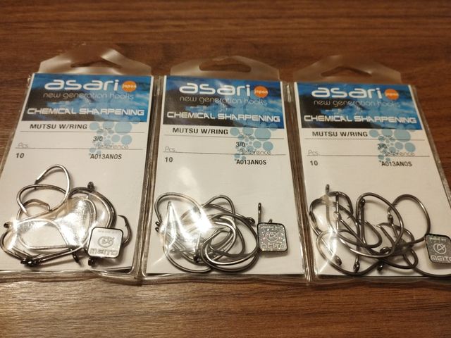 3 bolsitas Anzuelos ASARI