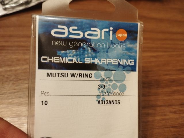 3 bolsitas Anzuelos ASARI