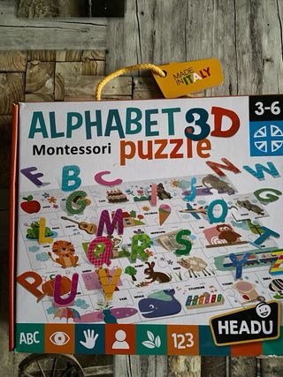 Puzzle alfabeto inglese bimbi 3-6 anni