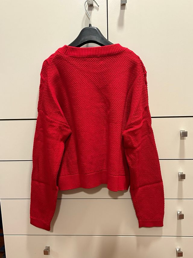 Maglioncino rosso Stradivarius