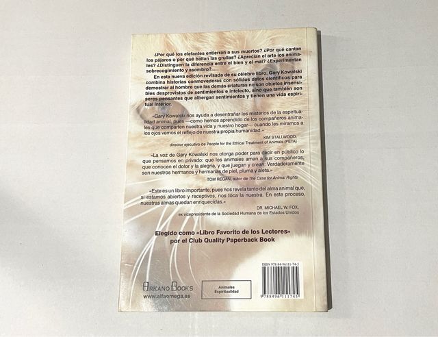 Libro El Alma de los Animales Gary Kowalski