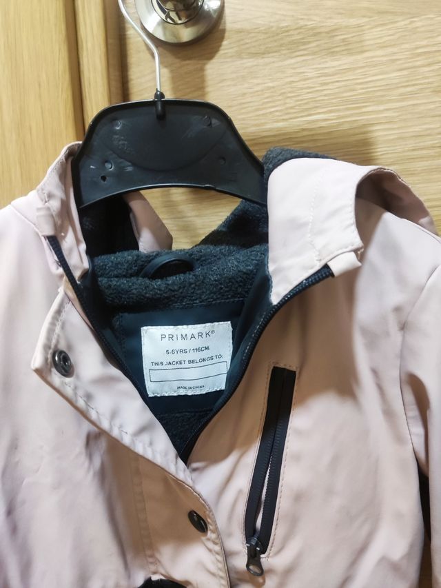 Parka chubasquero niña