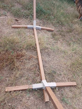 Soporte hamaca de madera