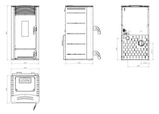 Estufa pellet Aurea 11kw Oferta🔥🪵