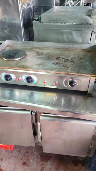 plancha electrica con hornillo