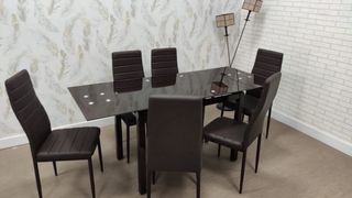 Mesa extensble con sillas mas colores