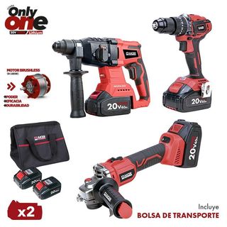 PACK TALADRO MARTILLO  20V 2x4.0Ah