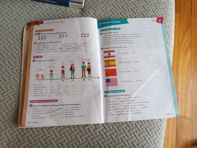 Francés 1 ESO Santillana Actividades