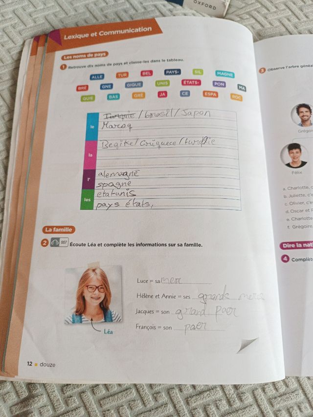 Francés 1 ESO Santillana Actividades