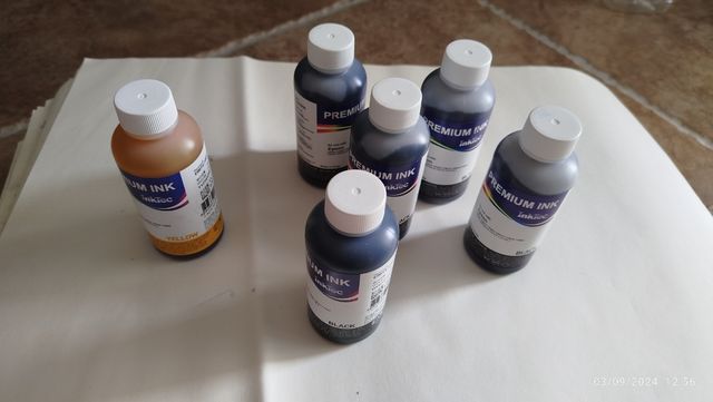 5 X Inchiostro per CISS Inktec Epson  100ml