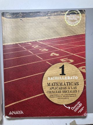 Libros Anaya 1 bachiller 