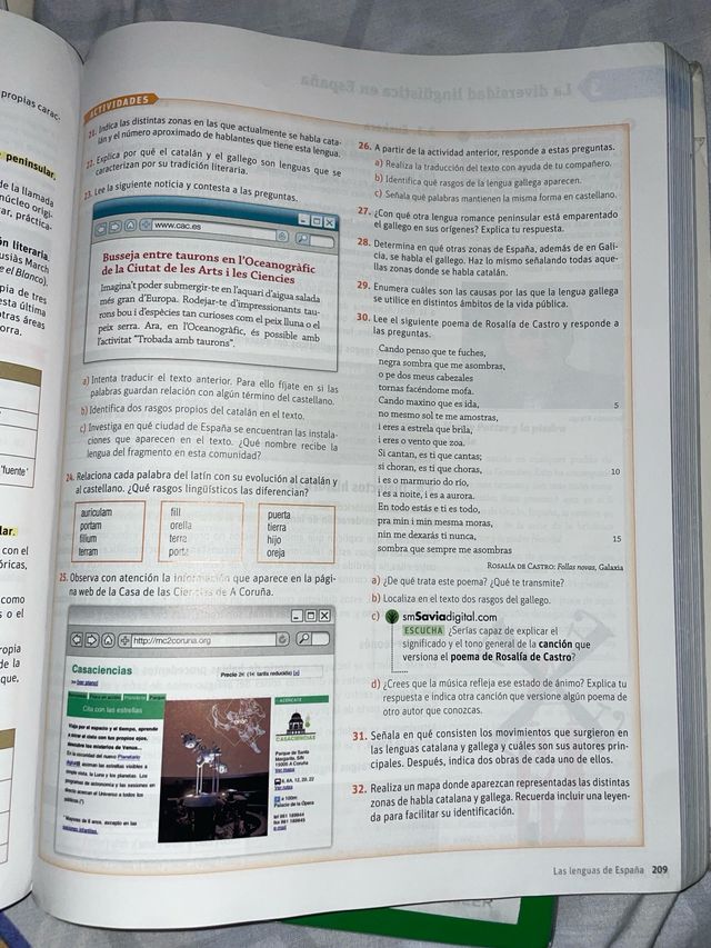 Libro de Lengua castellana y literatura SM 1 Bach