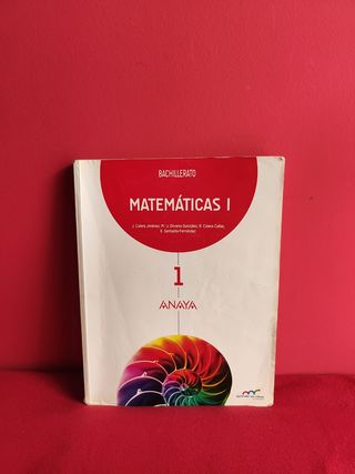 Libro matemáticas Bachillerato 