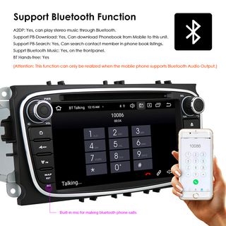 🔴 Radio Pantalla GPS para For C Max,S Max,Mondeo