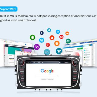 🔴 Radio Pantalla GPS para For C Max,S Max,Mondeo