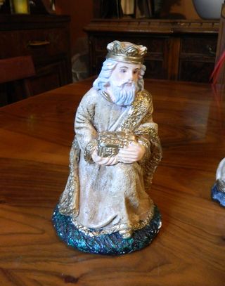Statue in gesso natività 11 personaggi 24 cm