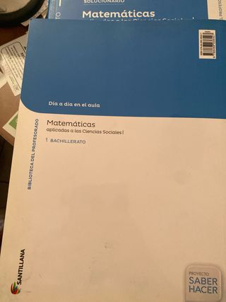 Solucionario Matematicas 1 Bachillerato