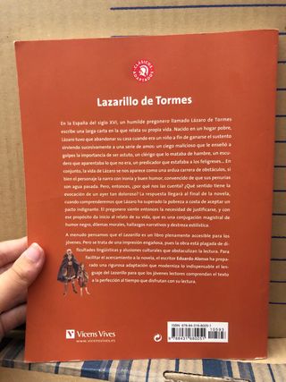Libro: Lazarillo de Tormes