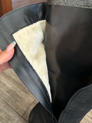 Botas de couro salto alto 39