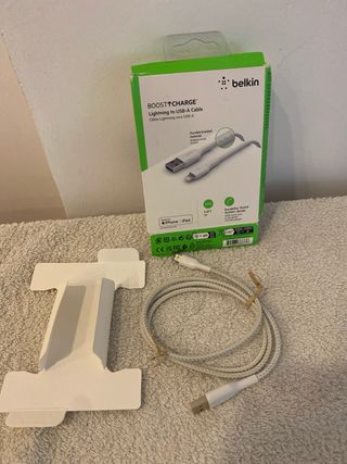 Cable cargador lightning trenzado iphone