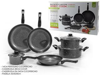 Set di pentole in acciaio al carbonio