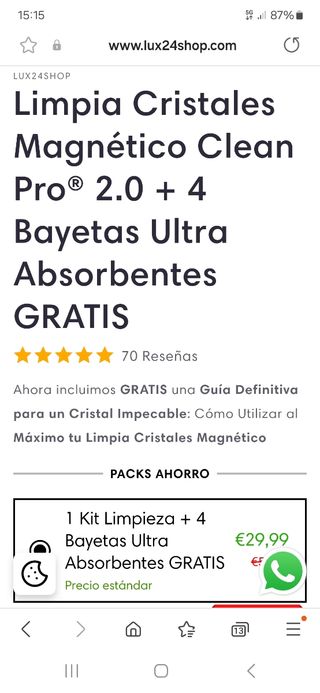 Limpia Cristales magneticos