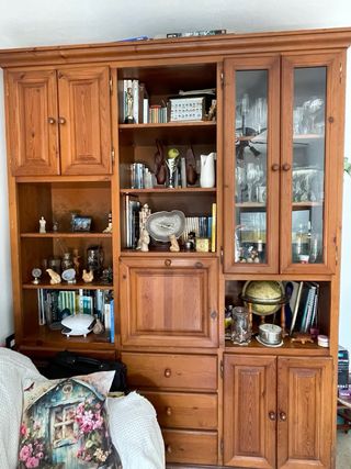 Librería salón fabricada a mano