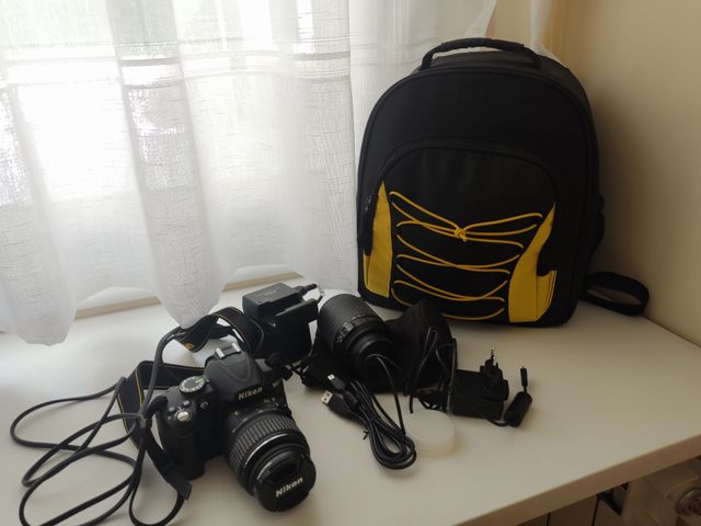 Cámara de fotos nueva, Nikon D3000, digital