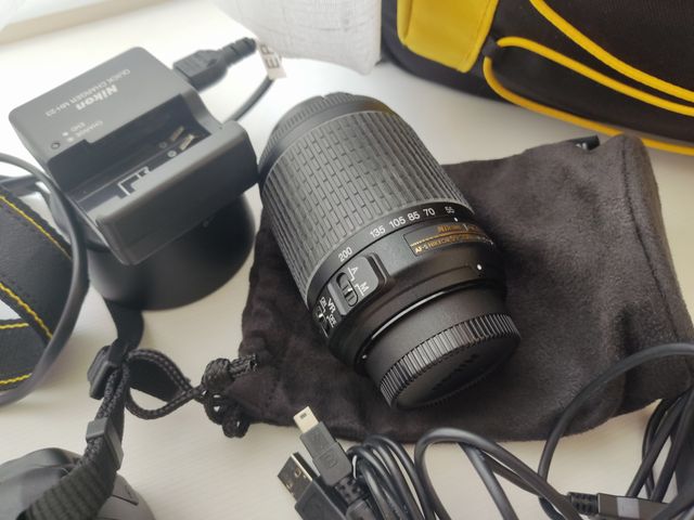 Cámara de fotos nueva, Nikon D3000, digital