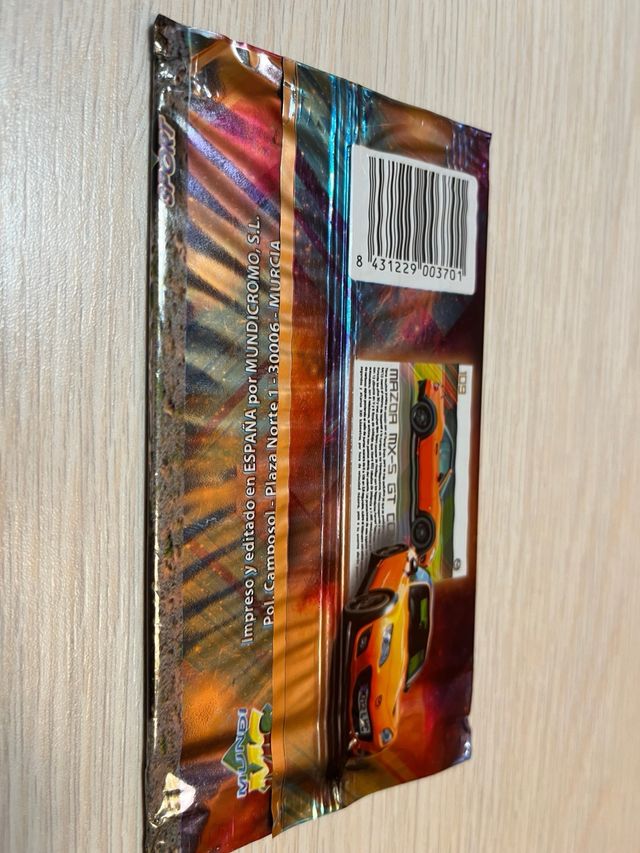 Cromos Top Cars y sobre sin abrir