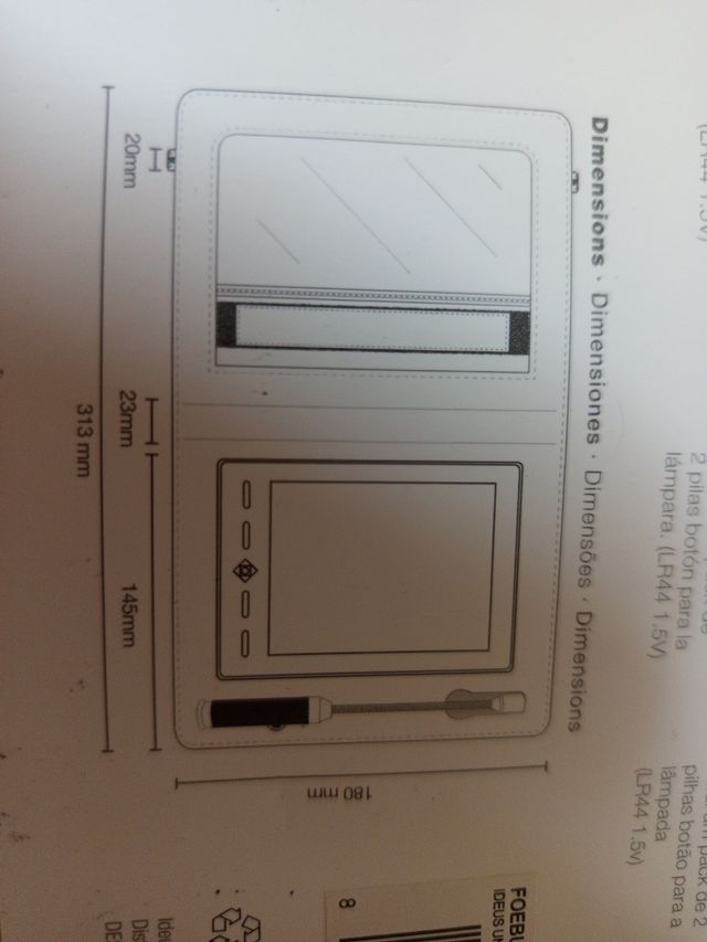 Funda cuero libro dijital 6 pulgadas