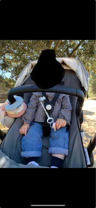 Carrito bugaboo buffalo completo en gris melange