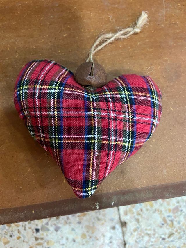 Corazones decoracion con cascabel