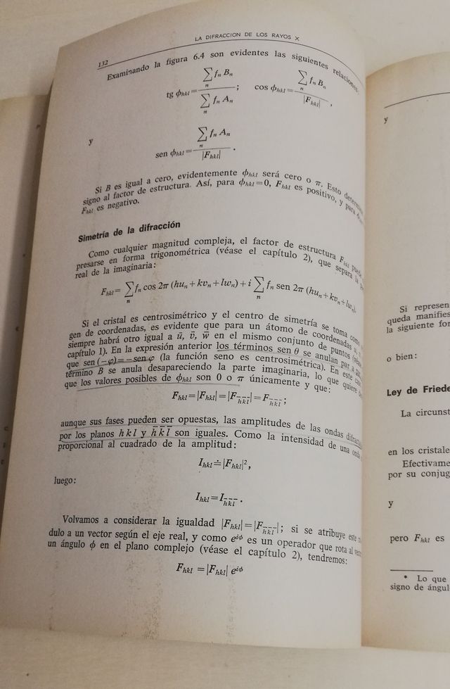 La Difraccion de los Rayos X (Libro)