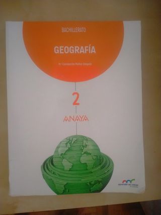 Libro.de geografía de 2° de bachillerato