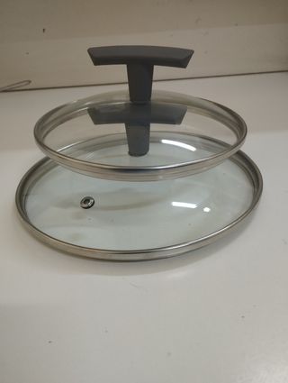 2 coperchi in vetro temperato cm 16 20