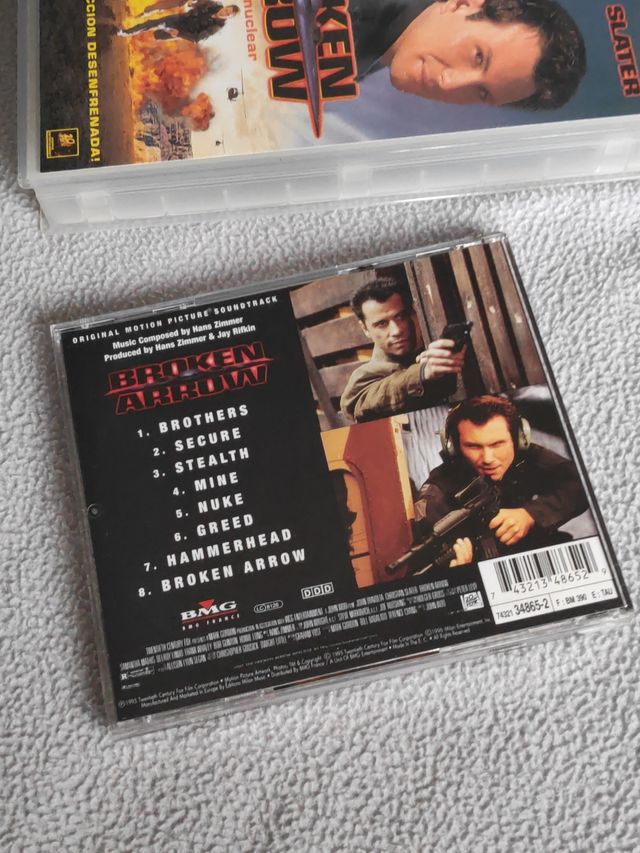 Banda Sonora BROKEN ARROW Hans Zimmer + VHS