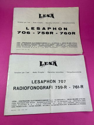 INSTRUCCIONES DE LESAPHON FONOGRAGO TOCADISCOS