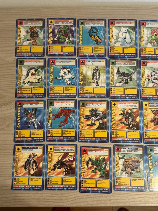 Carte Digimon Bandai 1999