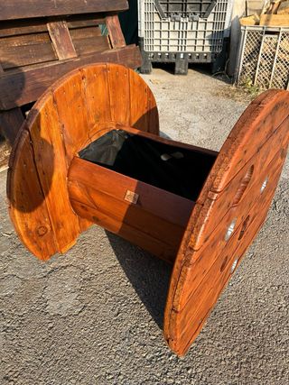 ♻️MESAS BOBINAS CARRETE MADERA CABLE CHILLPALET 🧵‼️