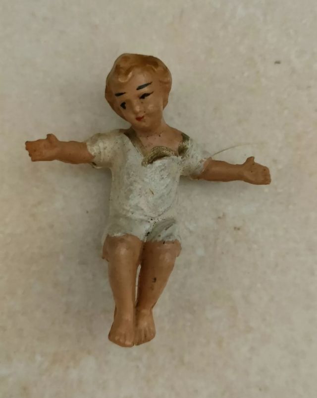 Presepe vintage con capanna