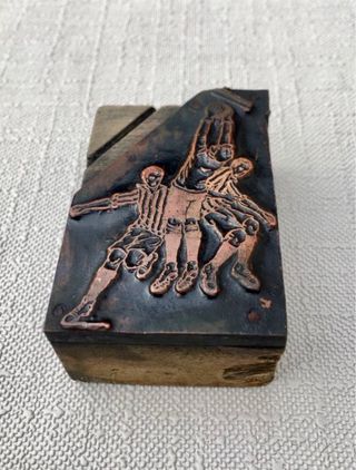 Sello imprenta deportiva futbol